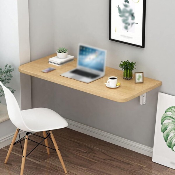 Meja dinding lipat ini modern, sederhana, dan praktis, cocok untuk ruang tamu, kamar tidur, balkon, dapur, dan tempat lainnya.